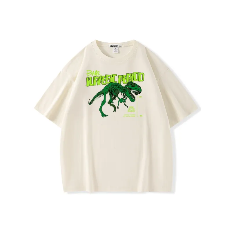 BAGE Drop Shoulder Sleeve T Shirt Unisex-18