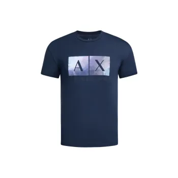ARMANI EXCHANGEAE SS24 T Shirt Men's Navy Blue