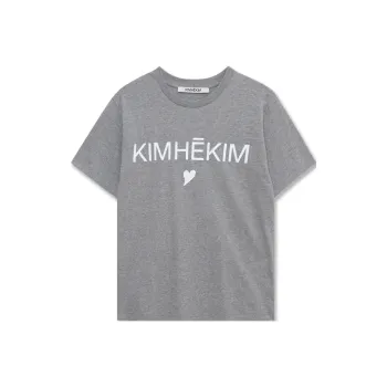 KIMHEKIM HEART T SHIRT T Shirt Unisex Grey/Gray