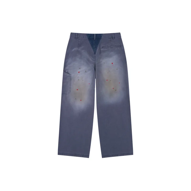 OCCUPY Casual Pants Unisex Washed Blue-1