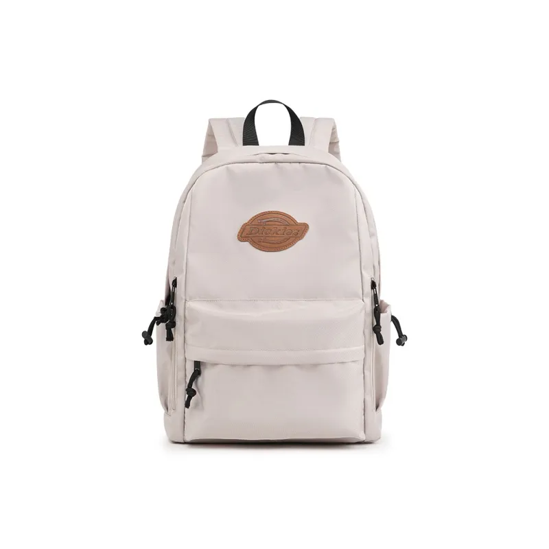 Dickies Polyester Backpack Large Size Unisex Light Khaki Gray/Classic Black-0