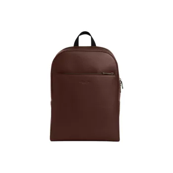 COACH Leather Backpack Regular Men's Maple Leaf Red