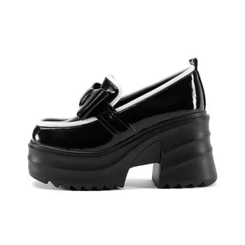 LIANGHUO Chunky Heel High Heels Women's Black