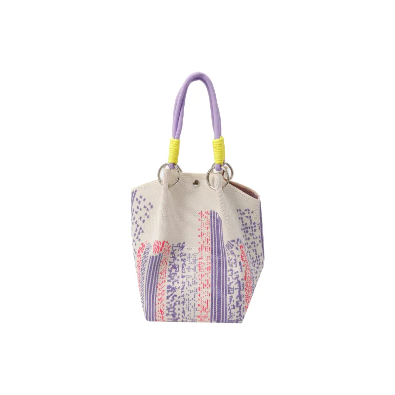 VERADONNA Polyester Handbag Regular Women's Blue/Pink/Ecru/Black/White/Purple/Dark Blue-17