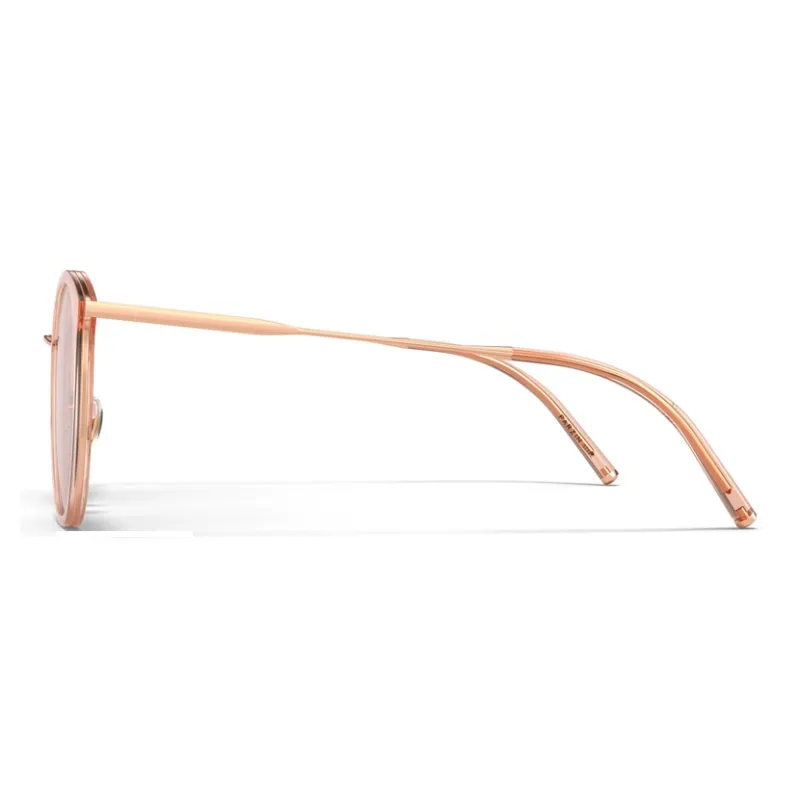 PARZIN TR/Memory Plastic Round Sunglasses Women's-5