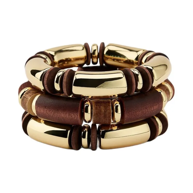 ZARA Metal Bracelets Women's Gold-0