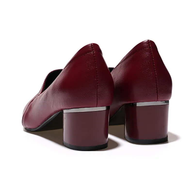 Devanro Chunky Heel High Heels 5.0cm Women's-5