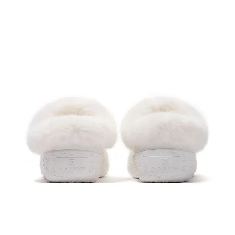 TRAPAR WAVES Closed Toe Slippers Women's White-4
