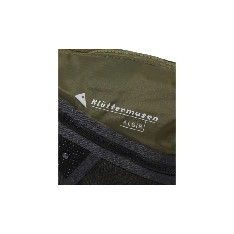 KLATTERMUSEN Nylon Crossbody Bag Shoulder Bag Large Size Unisex Olive-9
