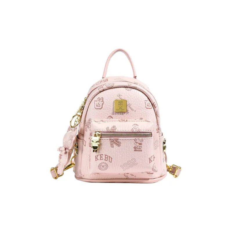 TTaG．baG PU Backpack Women's White/Pink/Brown/Black-4