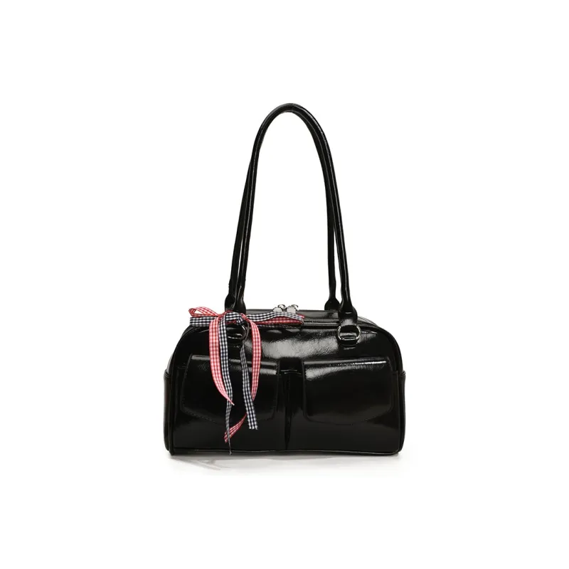 MingLu PU Bowling Bag, Shoulder Bag Women's Multicolor-21