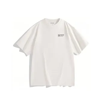 PEACEBIRD MEN T Shirts Men White 1 Loose Fit