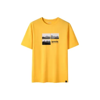 OUTDOOR PRODUCTS Drop Shoulder Sleeve T-Shirt Men's Pineapple Yellow