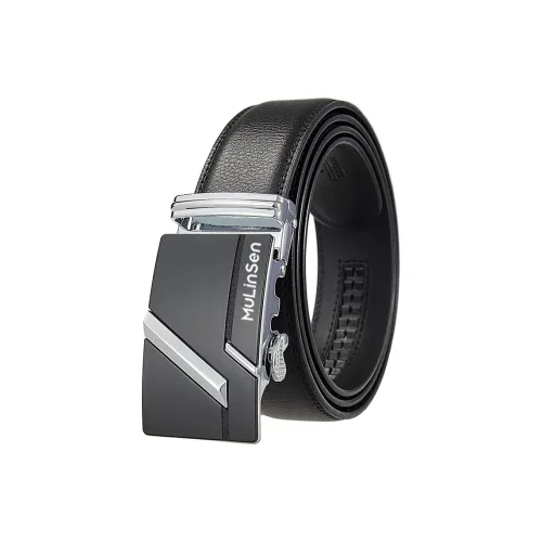 Mulinsen Cow Leather Belts Men's Width 3.5CM