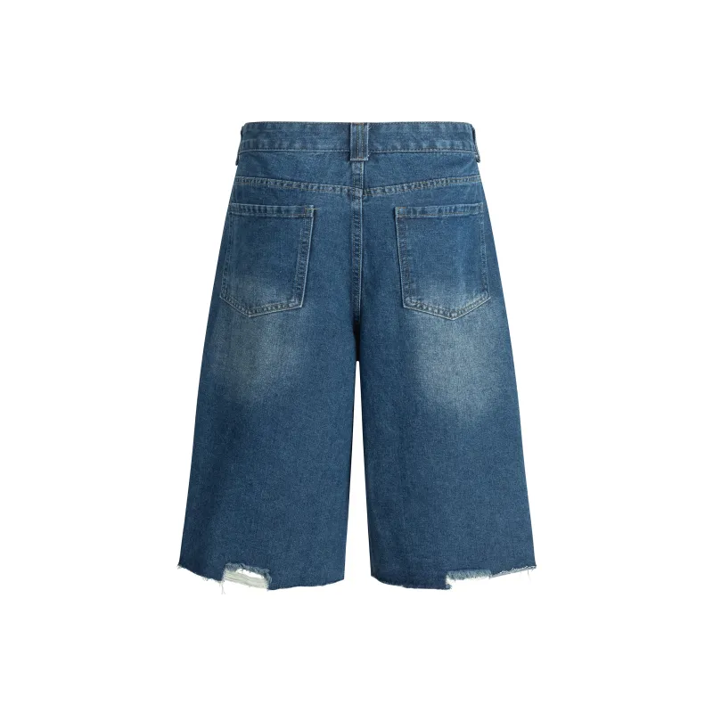 HOKLV Denim Shorts Unisex-15