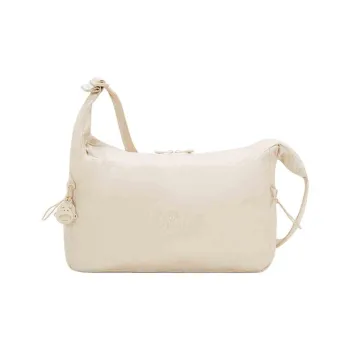 Kipling Fabric Cloud Bag, Shoulder Bag, Crossbody Bag Medium Size Unisex Simple Beige/Simple Rose Pink/Simple Black