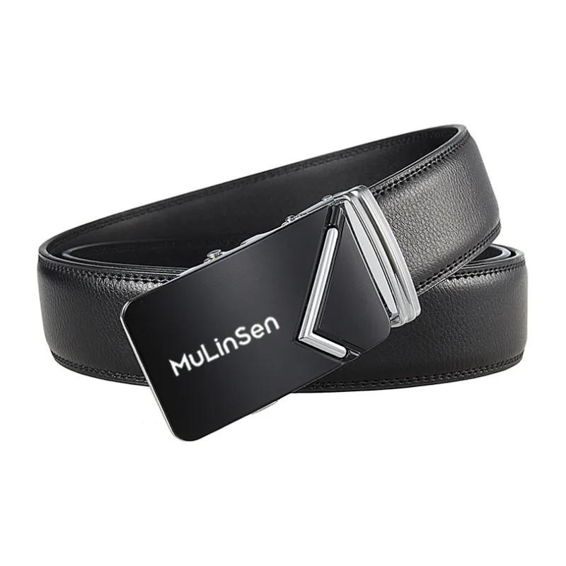 Mulinsen Cow Leather Belts Men's 3.5CM-1