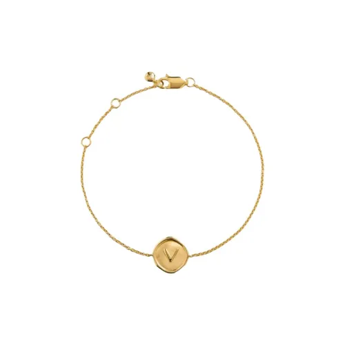 Monica Vinader Sterling Silver Plated With 18k Gold Bracelets Women's Gold