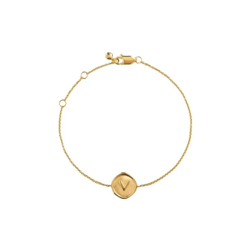 Monica Vinader Sterling Silver Plated With 18k Gold Bracelets Women's Gold-0
