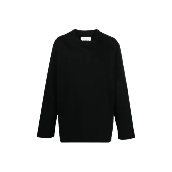 JIL SANDER Side slits Cotton T shirt