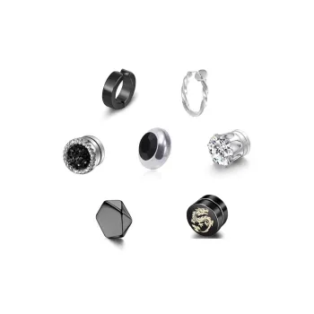 VERENA REINE Titanium Steel Clip On Earrings Unisex