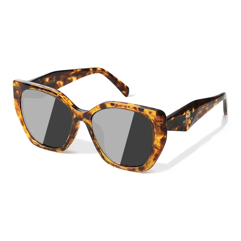 VEGOOS Plate Frame Irregular Shape Sunglasses Unisex-9