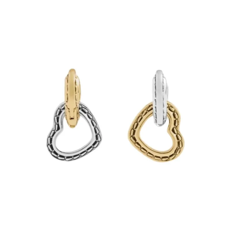 COACH Brass Earrings Women's Multicolor-1