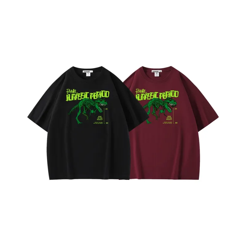 BAGE Drop Shoulder Sleeve T Shirt Unisex-24
