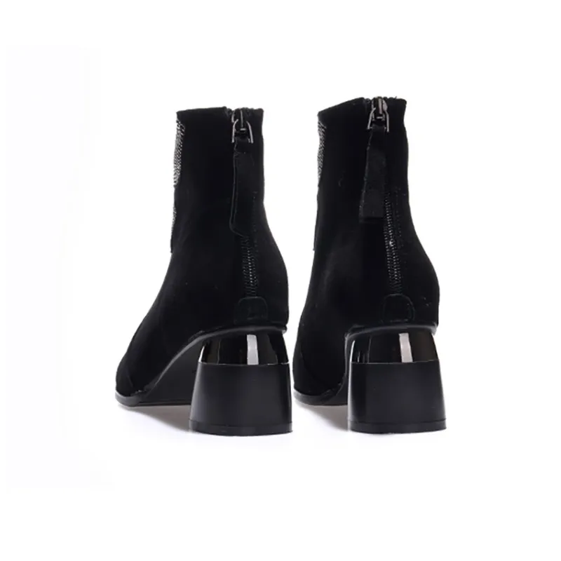 Devanro Ankle Boots 6.0cm Women's Black-3