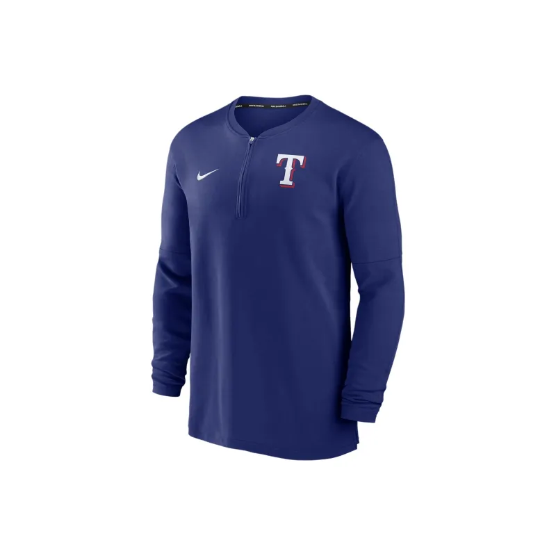 Nike Texas Rangers Authentic Collection Game Time Men's Nike Dri-FIT Mlb 1/2-Zip Long-Sleeve Top-0