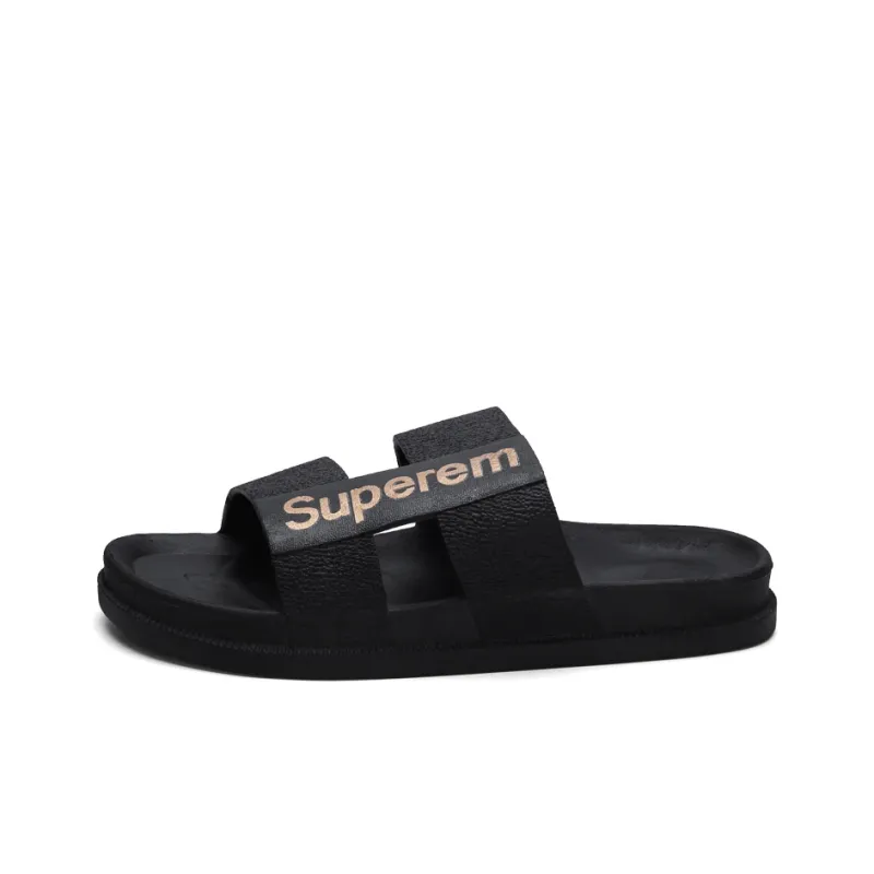 Bull Charm Rubber Sole Abrasion Resistant Slide Slippers Men's-6
