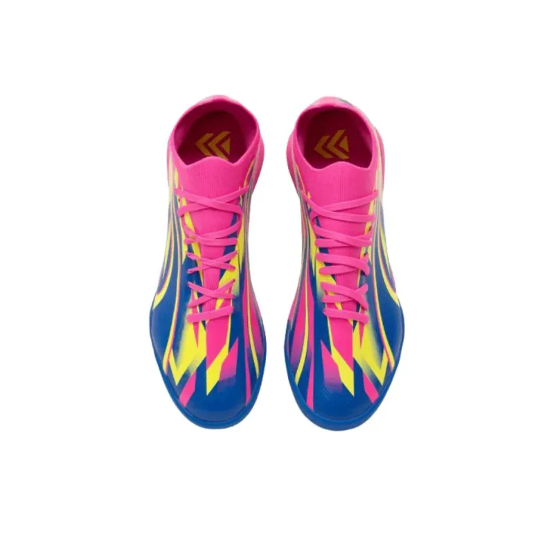 PUMA Ultra Match Anti Slip Wear Resistant Soccer Shoes Men's Pink Blue Yellow-2