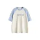 Apricot & Light Blue