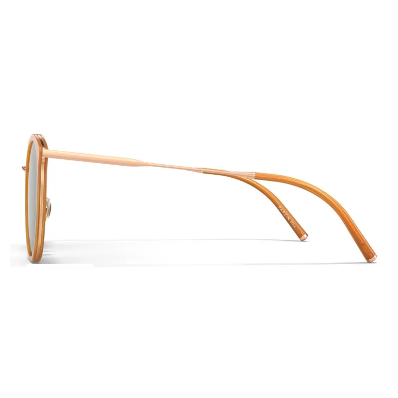 PARZIN TR/Memory Plastic Round Sunglasses Women's-2