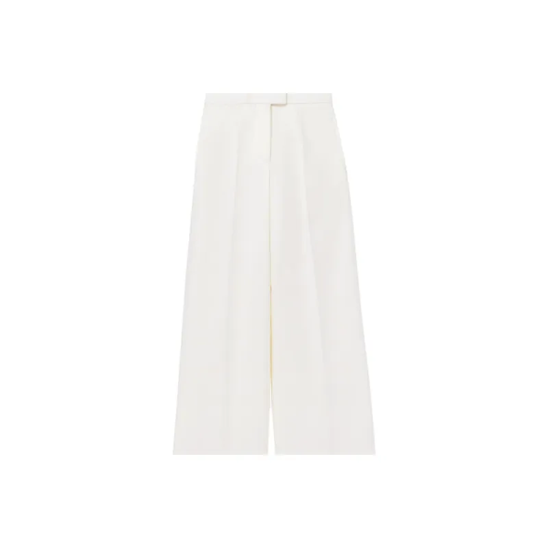 Alexander McQueen Wide leg Wool Trousers-4