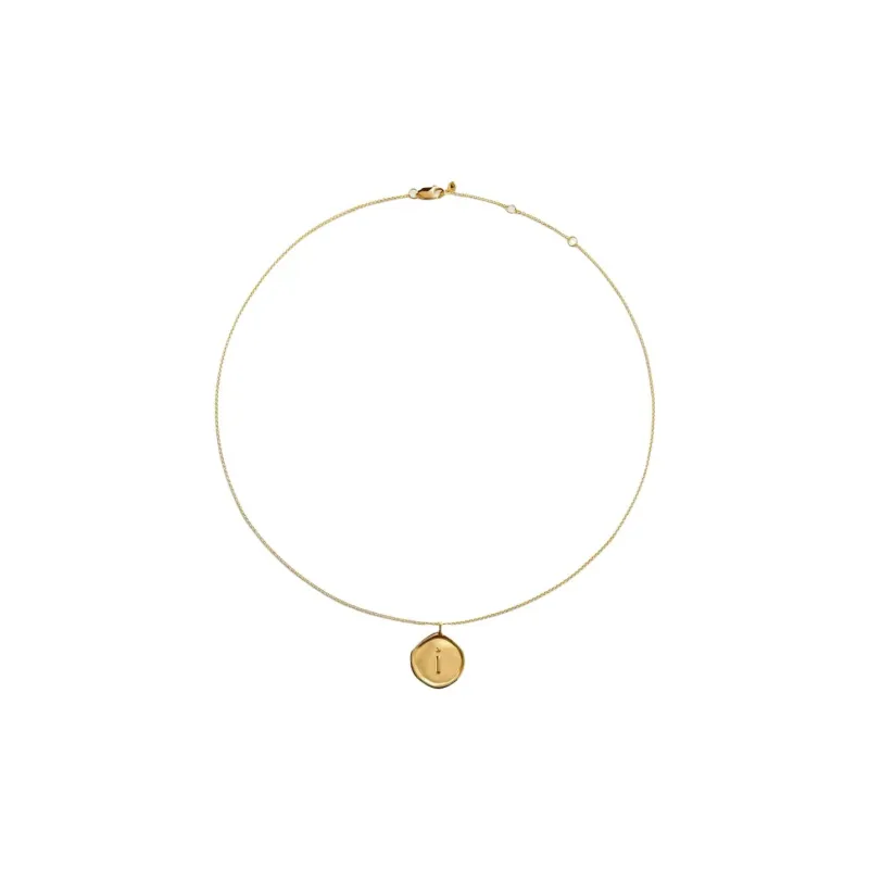 Monica Vinader Sterling Silver Plated With 18k Gold Necklaces Women's Gold-1
