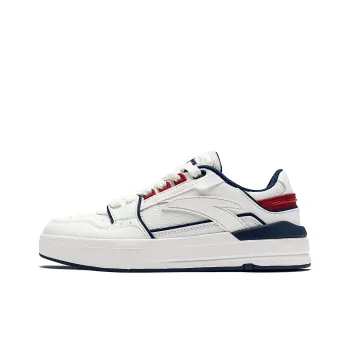 Anta Life Collection Wear Resistant Slip Resistant Low Top Skateboard Shoes Women's White Blue Red