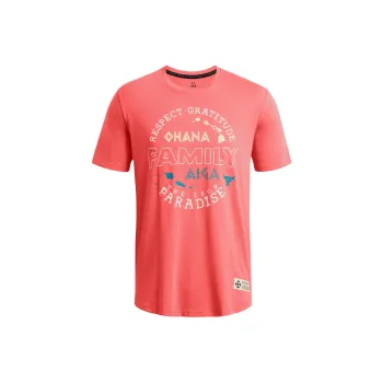 Under Armour Project Rock Family T Shirt Men's Vermilion