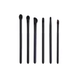 Midnight Black 6 Pcs Makeup Brush Clothing Sets