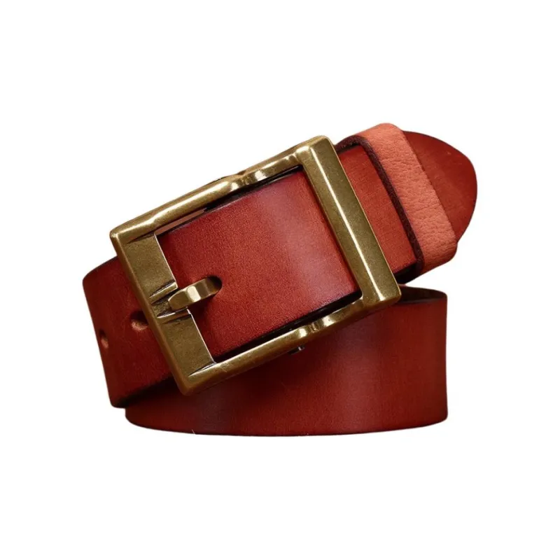 JEANSWEST Cow Leather Belts Men's 3.8CM-6
