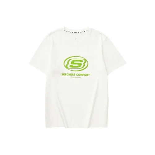 Skechers T-Shirt Unisex Marshmallow White