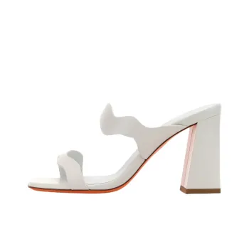 Santoni Slide Slippers Women's White