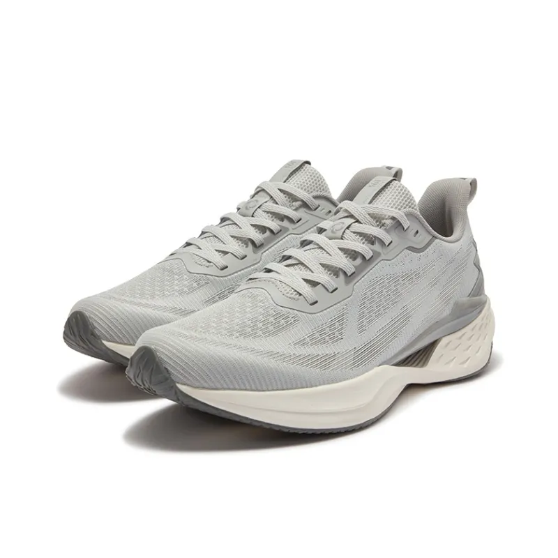 361° Abrasion Resistant Breathable Slip Resistant Low Top Casual Running Shoes Men's Recycling Gray-2