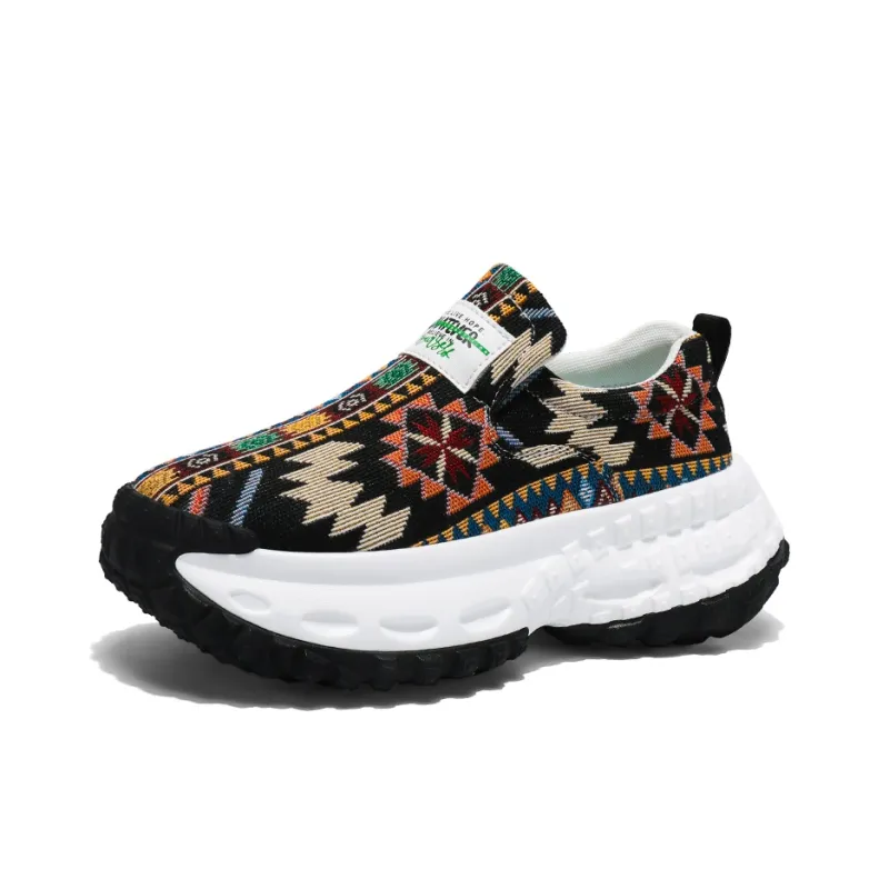 Team Bees Breathable Anti Slip And Wear Resistant Low Top Chunky Sneakers Men's-5
