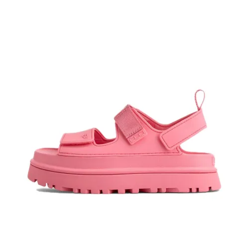 UGG GoldenGlow Strap Sandals Unisex Rose Red
