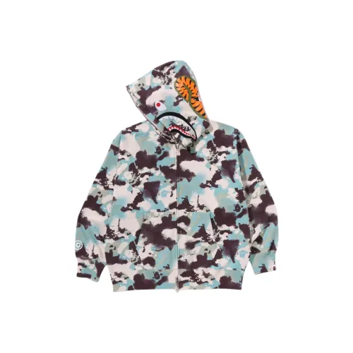 A BATHING APE Map Camo Shark Full Zip Hoodie