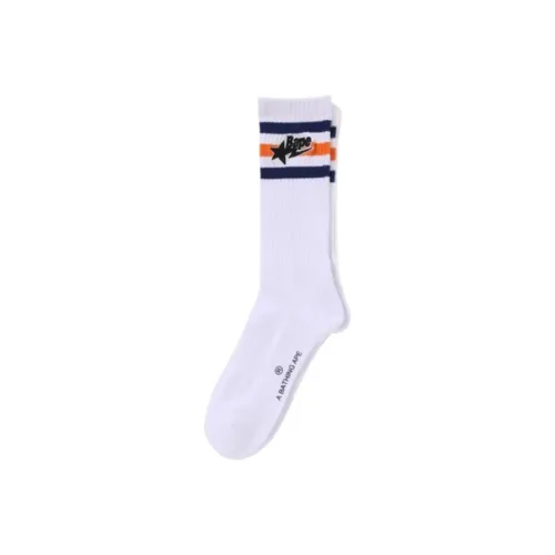 A BATHING APE Mid Calf Socks Men's 1 Pack