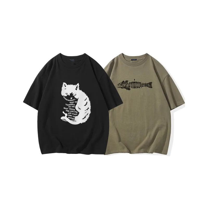 RUNNINWHEEL T Shirt Unisex 2 Pack-34