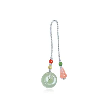 Fuxin Pendants White Jade/Pale Greenish White Jade Unisex