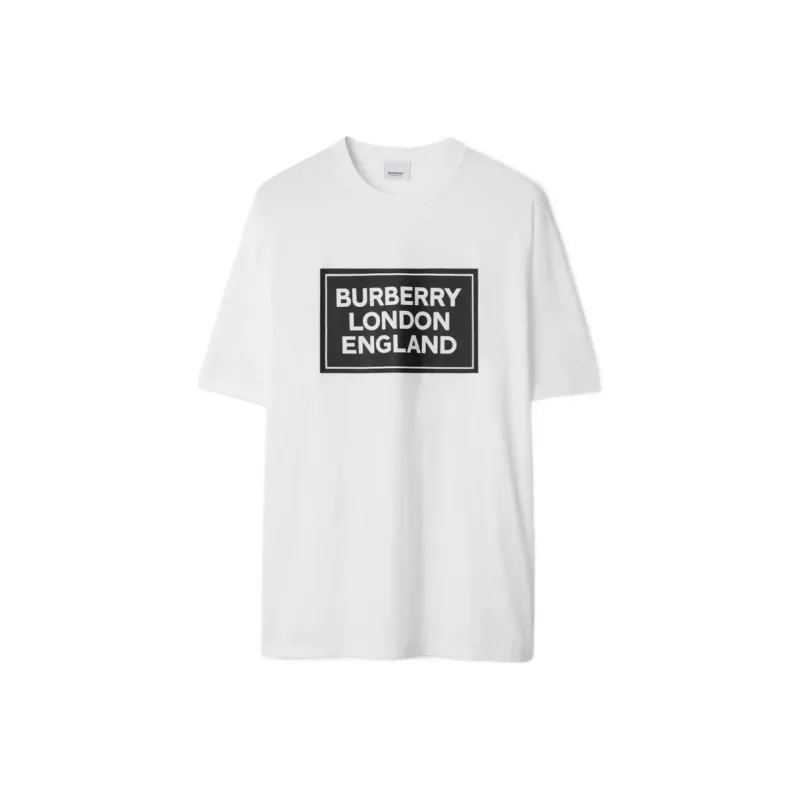 Burberry Ellison Logo Print T shirt-0